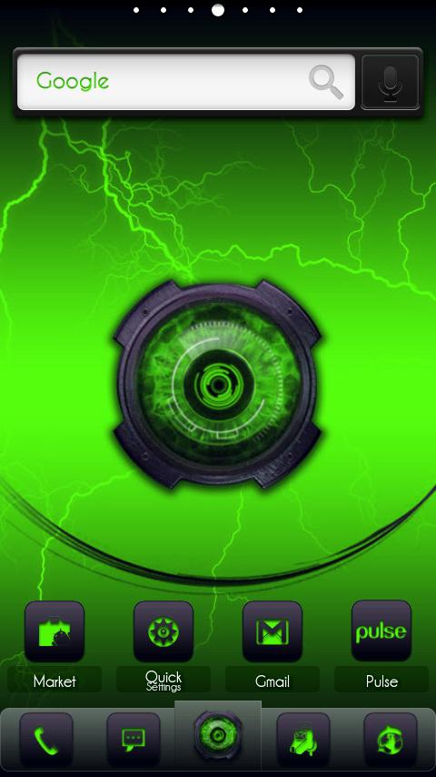 ADW Theme DigitalSoul Green - screenshot