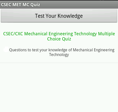 【免費教育App】CXC CSEC Multiple Choice Quiz-APP點子