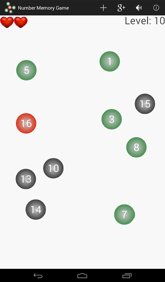 Number Memory Game Android Apps on Google Play