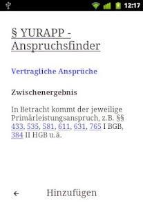 YurApp Anspruchsfinder Screenshots 1