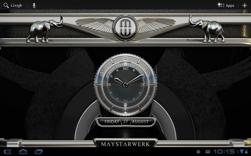 【免費個人化App】Clock Widget Black Elephant-APP點子