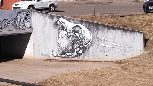 Wolf Man Mural
