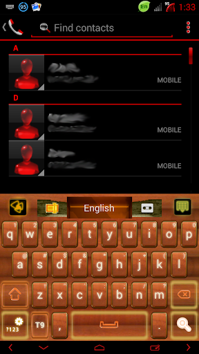 Wood GO Keyboard theme