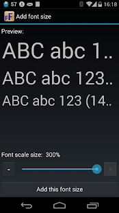 Big Font (change font size) - screenshot thumbnail
