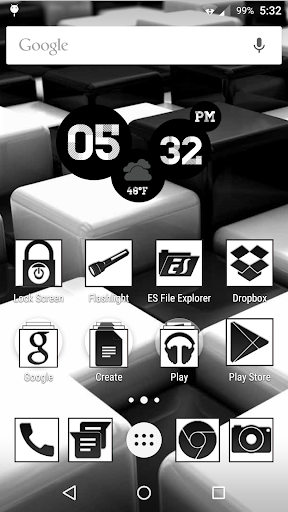 BlackBlanco Icon CM12 Launcher