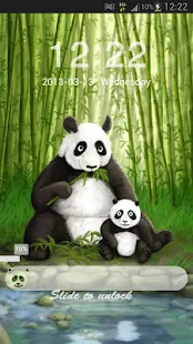 儲物櫃主題熊貓 GO Locker Theme Panda