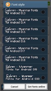 Flipfont Zawgyi Myanmar Fonts