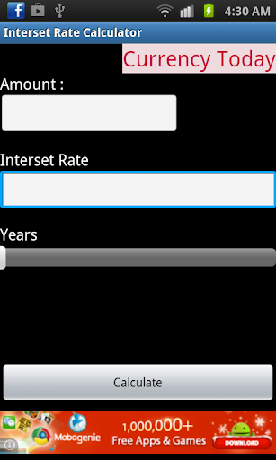 Interset Rate Calculator