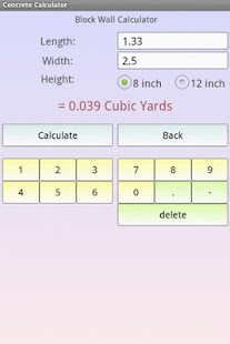 Concrete Calculator - Android Apps on Google Play