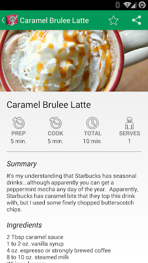 免費下載生活APP|Recipe Guide for Starbucks app開箱文|APP開箱王