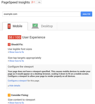 Google PageSpeed Insights