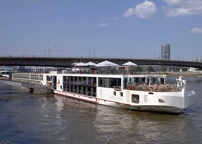 The river cruise ship Viking Idun in Cologne, Germany.