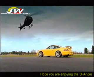 Porsche 911 vs Gazelle helicopter