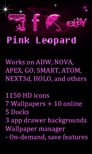 【免費個人化App】GO Launcher theme Pink Leopard-APP點子