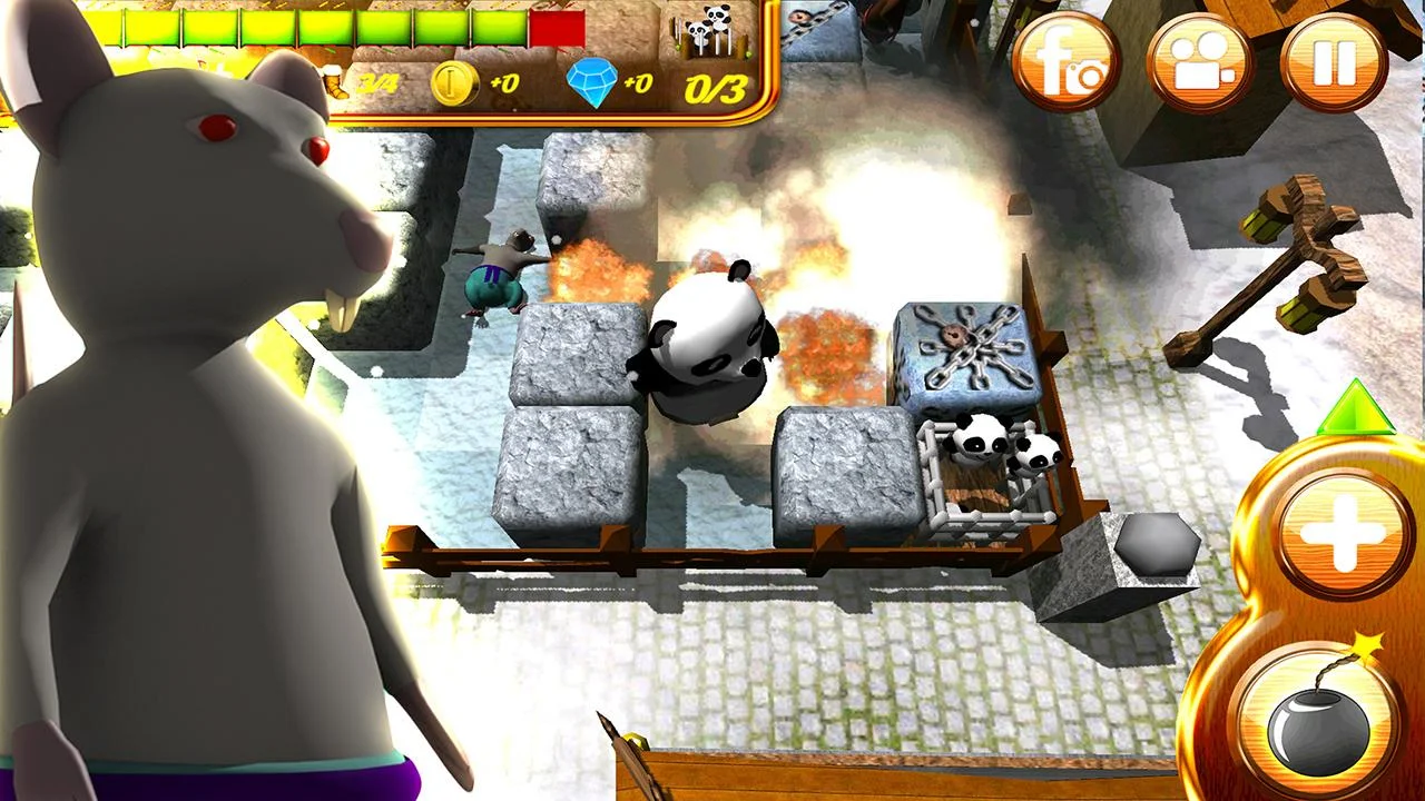 Herói Panda Bomber - screenshot
