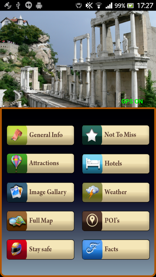 Android application Plovdiv Offline Map Guide screenshort