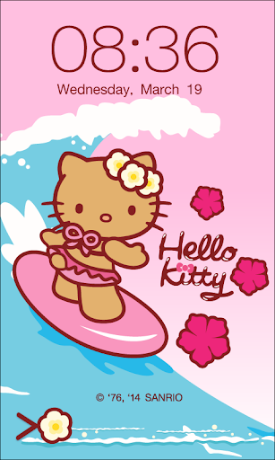 Hello Kitty Surf Screen Lock
