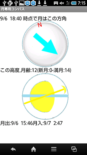 月専用コンパス