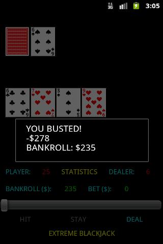 Extreme Blackjack Screen 2