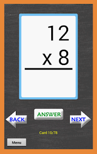 Free Math Multiplication FlashCards APK