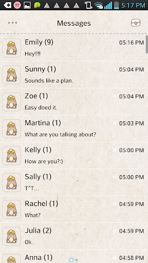 Mole game go sms theme