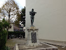 二宮金次郎の銅像／bronze statue of Kinjiro Ninomiya