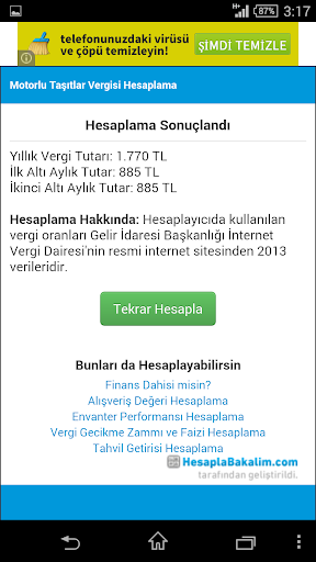 【免費工具App】Motorlu Taşıtlar Vergisi Hesap-APP點子