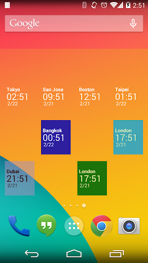 Simple World Clock Widget