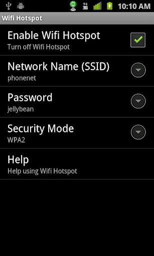 Wifi Hotspot & USB Tether Pro 2012.01.26.0.m APK