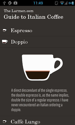 【免費生活App】Guide to Italian Coffee-APP點子