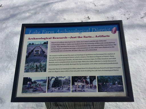 Artifacts, Lake Farm Archeological District