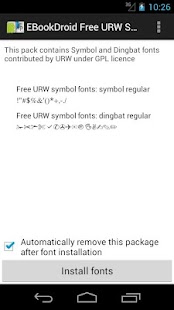 EBookDroid URW Symbol FontPack