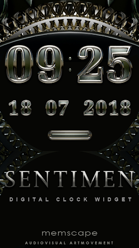 SENTIMEN Digital Clock Widget