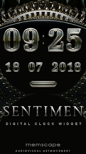 Android application SENTIMEN Digital Clock Widget screenshot