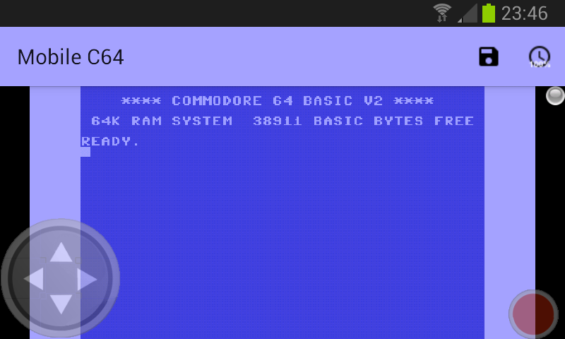Mobile C64 Screen 2