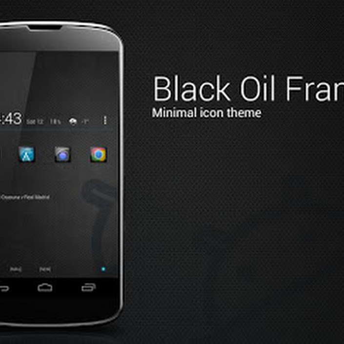 Black Oil Frames icon theme APK 2.0