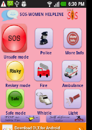 Women Safety Totem SOS help Captura de tela 12