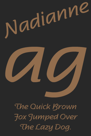 Nadianne Medium 영문 FlipFont