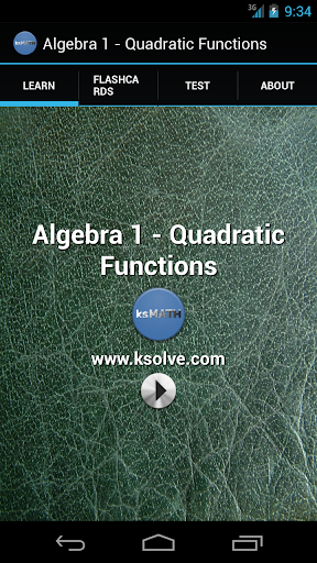 Algebra1- Quadratic Equations