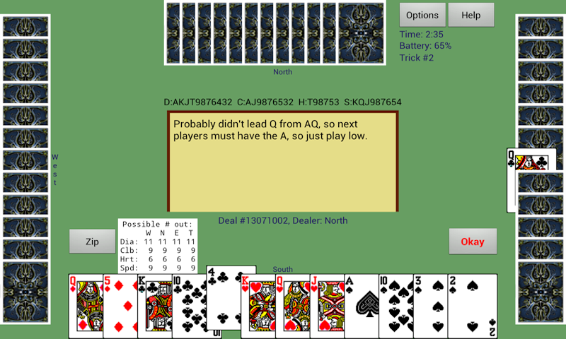 CardShark Spades Screen 3