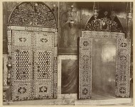 Deuren van de sacristie van de Armeense Sint-Jacobuskathedraal in Jeruzalem