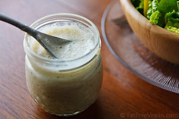 Ridiculously Easy Vegan Buttermilk Salad Dressing