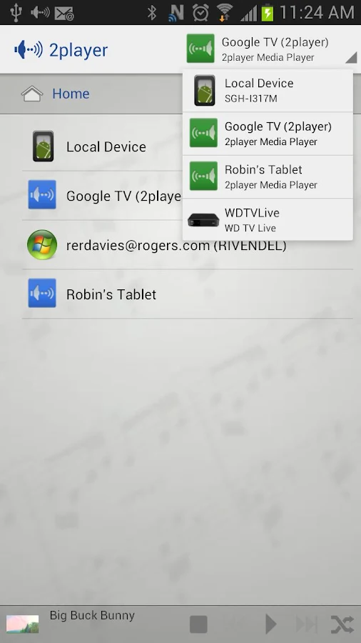 2player 2.0 UPnP/DLNA Player - screenshot