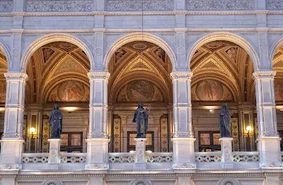 Inside the Opera House Loggia in the Inner City of Vienna, Austria.  