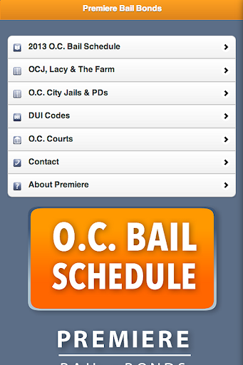 Orange County Bail Schedule