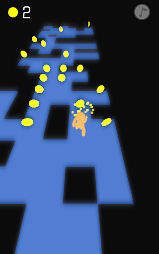 3D Glow Man Tile Jump Runner