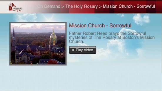 CatholicTV for Google TV Screenshots 2