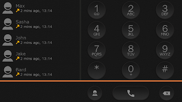 ExDialer Theme Black Graphite APK capture d'écran Thumbnail #3