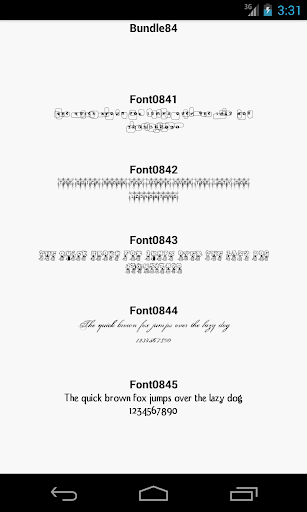 Fonts for FlipFont 84