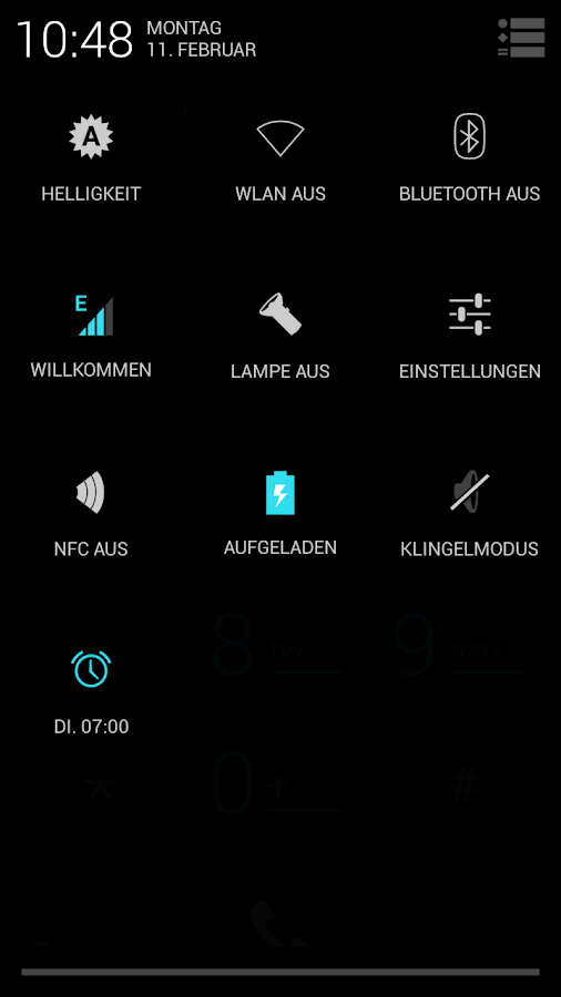 Betterbean CM10 Theme Cyan X - screenshot